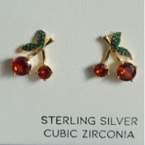 Rachel Zoe cherry 🍒  stud earrings